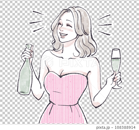 女性・女の子のイラスト素材 女性・女の子のイラスト素材 108388914