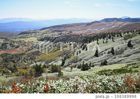 草津白根山 　渋峠　志賀草津高原ルートからの風景　　　　　　 108389998