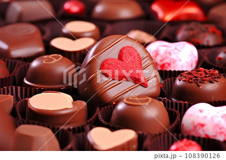バレンタインチョコ　AI生成 108390126