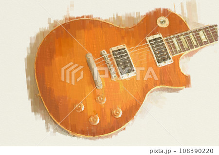 エレキギターのアート作品 108390220