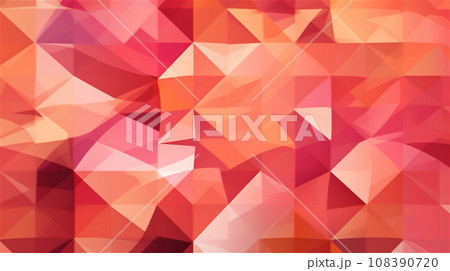 Generative AI, Pink and Orange Geometric Pattern for Fashion or Design Presentations 108390720