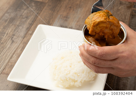鯖缶カレー　かける 108392404