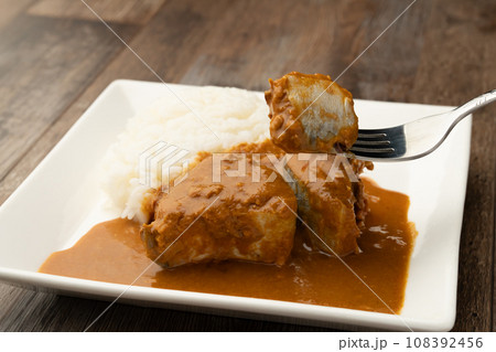 鯖缶カレー　箸あげ 108392456