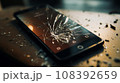 壊れたスマホ 108392659