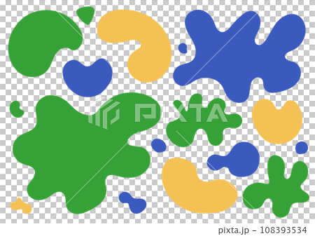 Squish shapes vector set 108393534