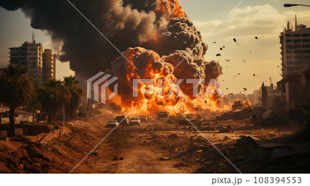 都市への軍事侵攻：イスラエル／ロシアの侵攻など