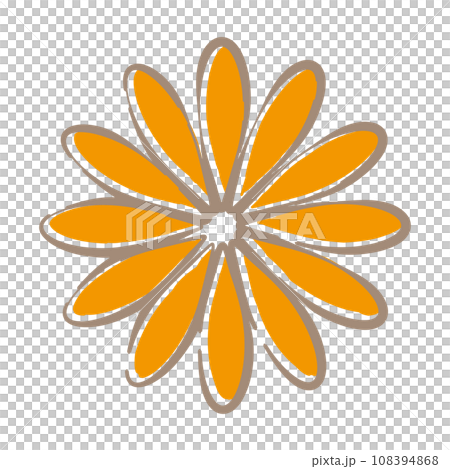 黃色花圖圖標 黃色花圖圖標 108394868