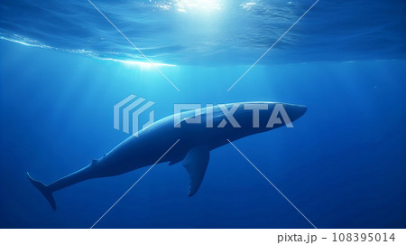 シロナガスクジラ シロナガスクジラ 108395014