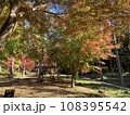 色鮮やかな山里の紅葉 108395542