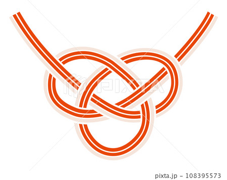 あわじ結びのシンプルな水引 108395573