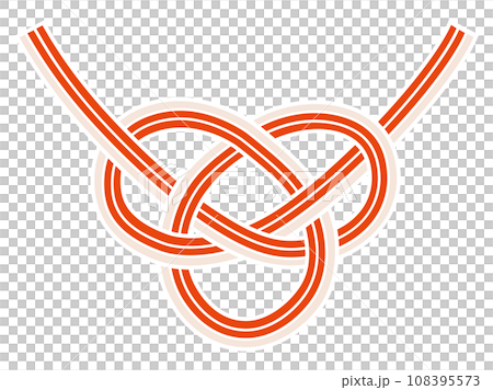 あわじ結びのシンプルな水引 108395573