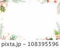 クリスマスカードフレーム 108395596