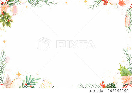 クリスマスカードフレーム 108395596