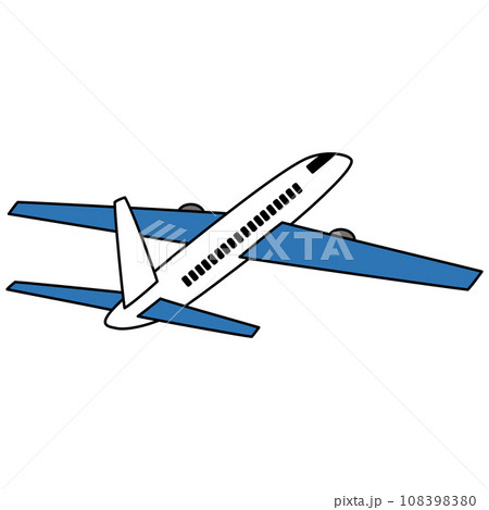 離陸直後の飛行機のイラスト 108398380