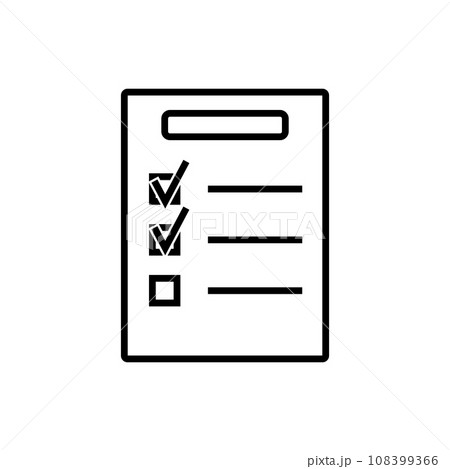 check list icon vector 108399366