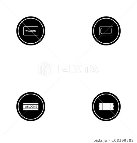 doormat icon vector doormat icon vector 108399385