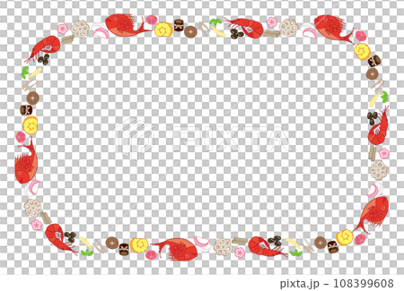 Osechi材質框架長方形彩色 108399608