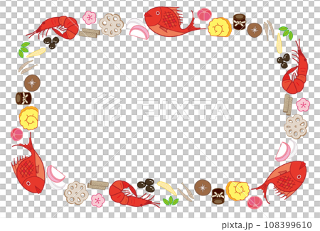 Osechi材質框架長方形彩色 108399610