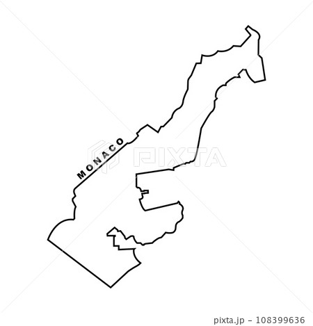 Monaco map icon Monaco map icon 108399636