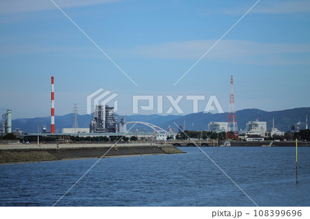 大牟田市 三池港 航路風景、 大牟田市 三池港 航路風景、 108399696