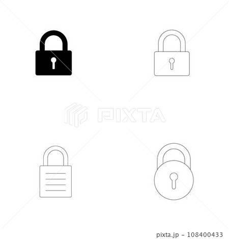 padlock icon vektor padlock icon vektor 108400433