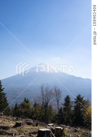 足和田山（五湖台）の山頂から見た富士山（河口湖） 108401408