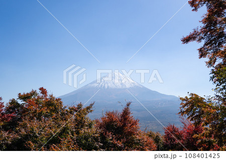 紅葉台から見た富士山(河口湖) 紅葉台から見た富士山(河口湖) 108401425