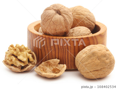 Walnut isolated Walnut isolated 108402534