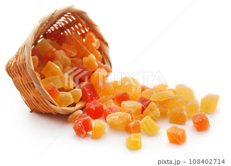 Dried fruits apricot and papaya with some others 108402714