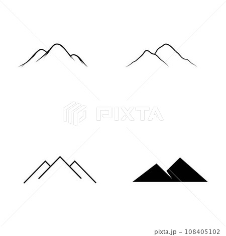 mountain icon vektor mountain icon vektor 108405102