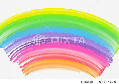 カラフルなペイントの虹色背景 AI生成画像のイラスト素材 [108405620 ..., 画像サイズ:450x319