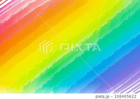 カラフルなペイントの虹色背景 AI生成画像のイラスト素材 [108405622 ..., 画像サイズ:450x319