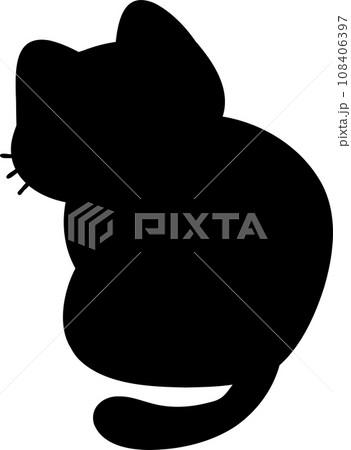 Cute Black Cat illustration 108406397