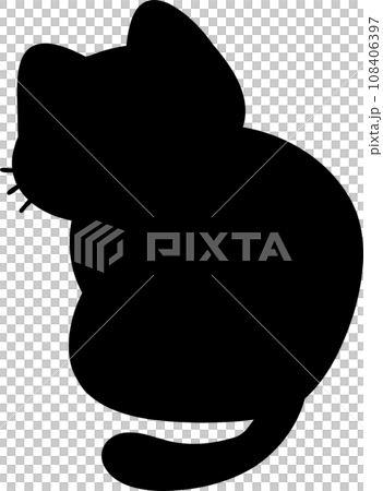 Cute Black Cat illustration 108406397