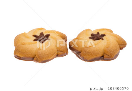 cookie flower isolated cookie flower isolated 108406570