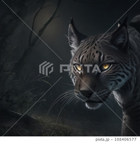 portrait of a cat 108406577
