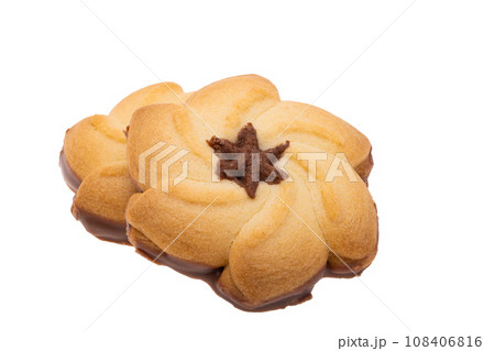 cookie flower isolated cookie flower isolated 108406816