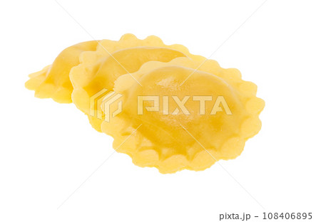 Italian ravioli isolated Italian ravioli isolated 108406895
