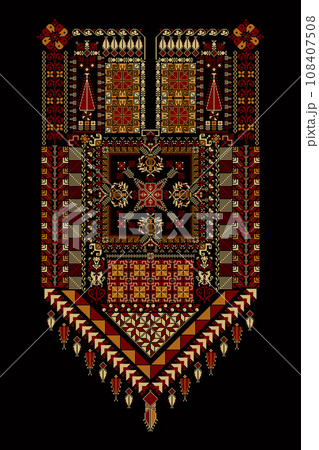 Tatreez ornament template 37 108407508