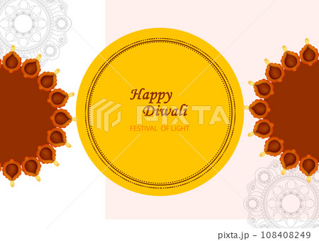 Happy diwali, Diwali is the Hindu festival of lights with its variations also celebrated in other Indian religions 108408249