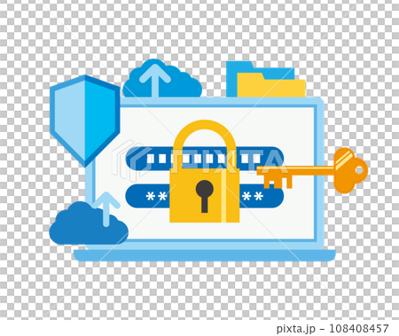 サイバーセキュリティのイメージイラスト 108408457