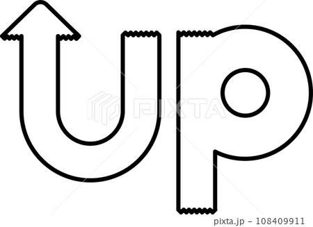 UPのイラスト文字 108409911