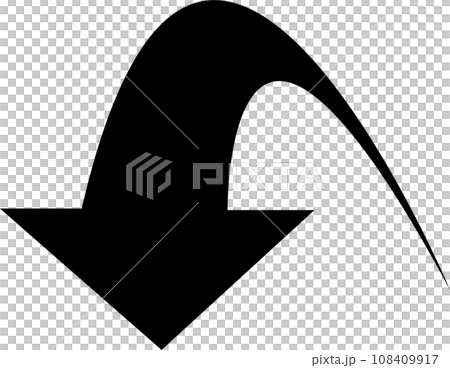 黒い矢印 108409917