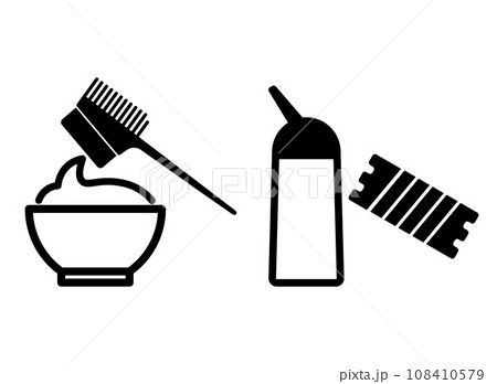 ヘアカラー パーマ アイコン ヘアカラー パーマ アイコン 108410579