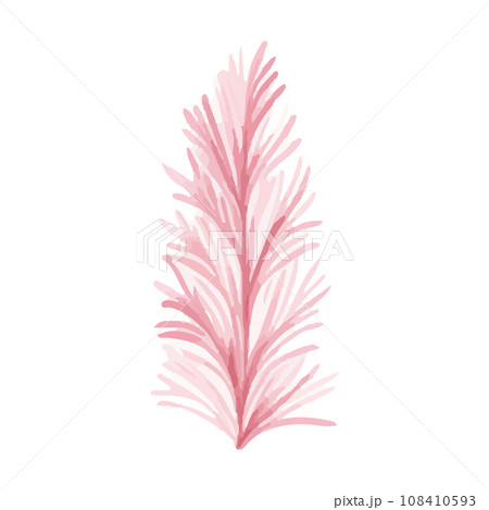 クリスマスのピンクオーナメント水彩画イラスト 108410593