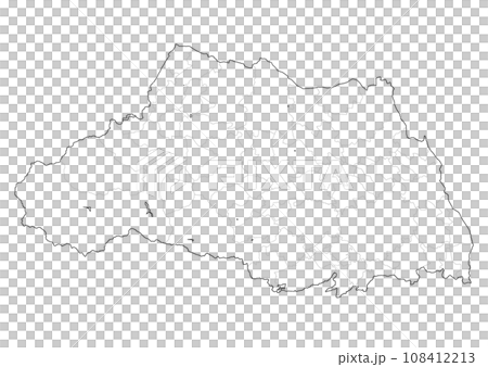 Blank map Saitama prefecture Blank map Saitama prefecture 108412213