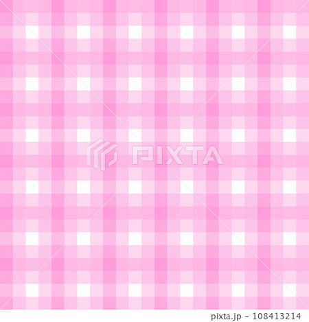 Checked plaid seamless pattern stripes pink vector 108413214