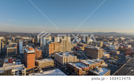 downtown spokane washington buildings center 108413478