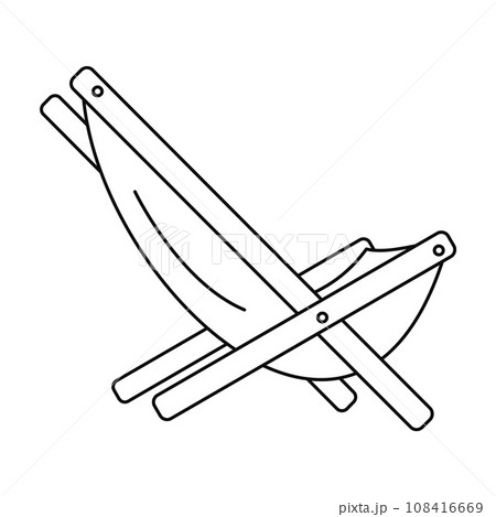 Hammock chair icon. Outline hammock chair vector icon for web design isolated on white background 108416669