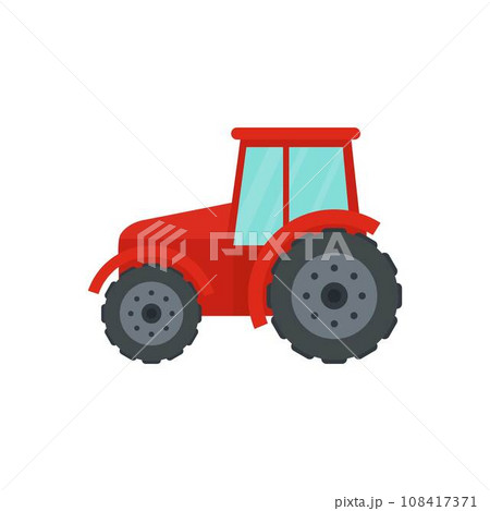 Farm tractor icon. Flat illustration of farm tractor vector icon for web design Farm tractor icon. Flat illustration of farm tractor vector icon for web design 108417371